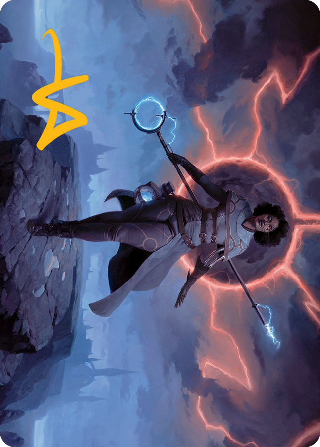 Rona, Herald of Invasion Art Card (Gold-Stamped Signature) [March of the Machine Art Series] | Gamers Paradise