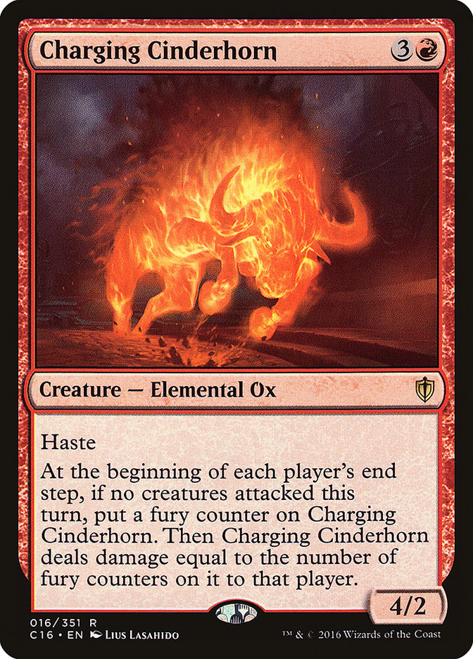 Charging Cinderhorn [Commander 2016] | Gamers Paradise