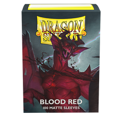 Dragon Shield: Standard 100ct Sleeves - Blood Red (Matte) | Gamers Paradise