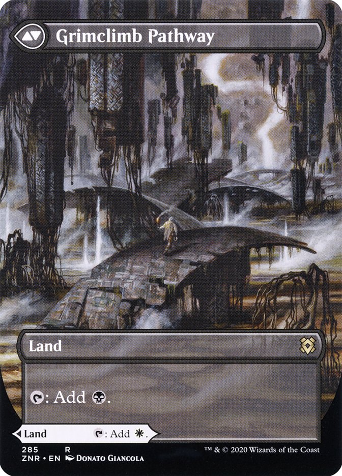 Brightclimb Pathway // Grimclimb Pathway (Borderless Alternate Art) [Zendikar Rising] | Gamers Paradise