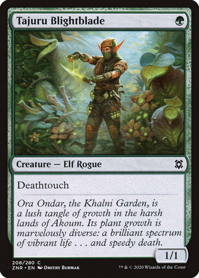 Tajuru Blightblade [Zendikar Rising] | Gamers Paradise