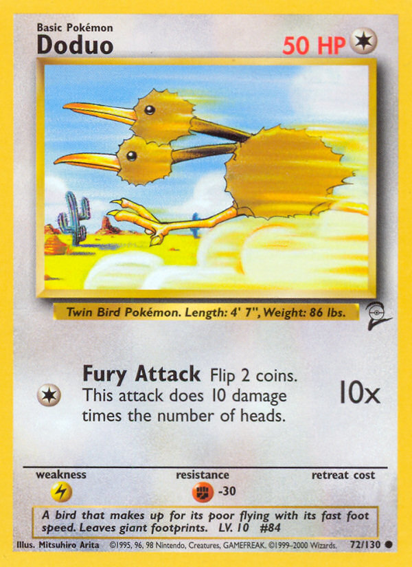 Doduo (72/130) [Base Set 2] | Gamers Paradise
