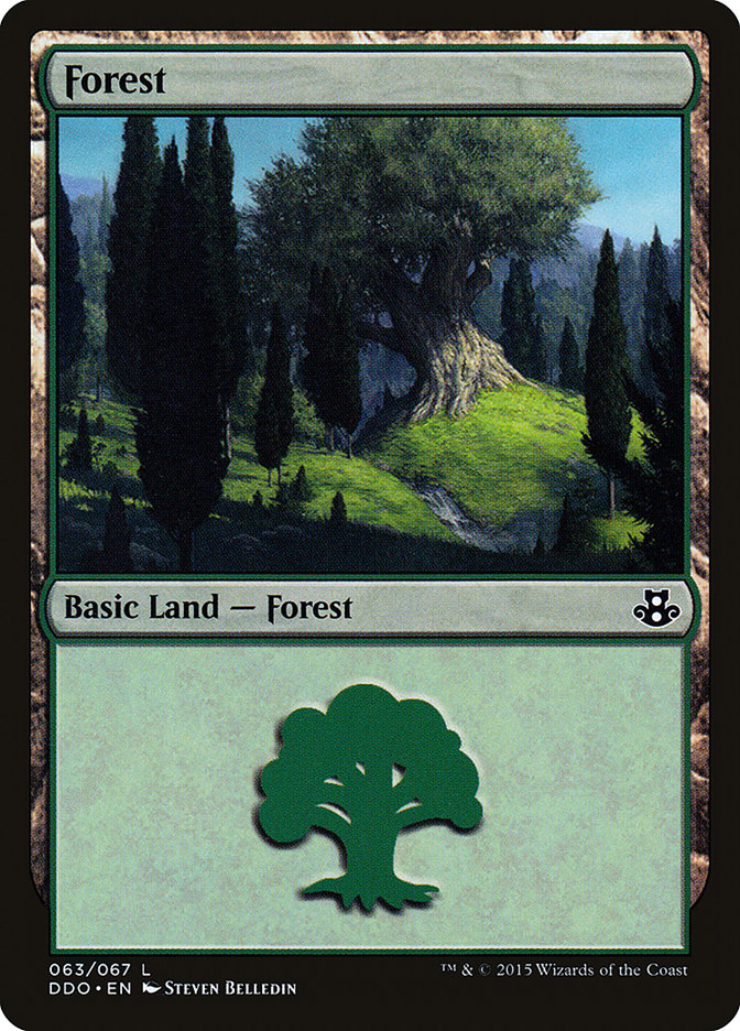 Forest (63) [Duel Decks: Elspeth vs. Kiora] | Gamers Paradise