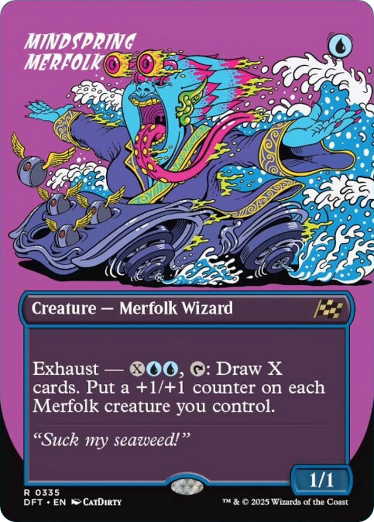 Mindspring Merfolk (Borderless) [Aetherdrift] | Gamers Paradise