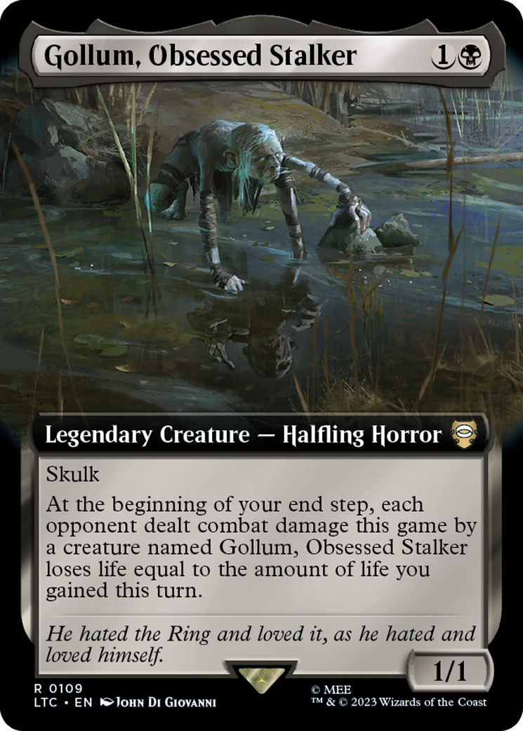 Gollum, Obsessed Stalker (Extended Art) [The Lord of the Rings: Tales of Middle-Earth Commander] | Gamers Paradise