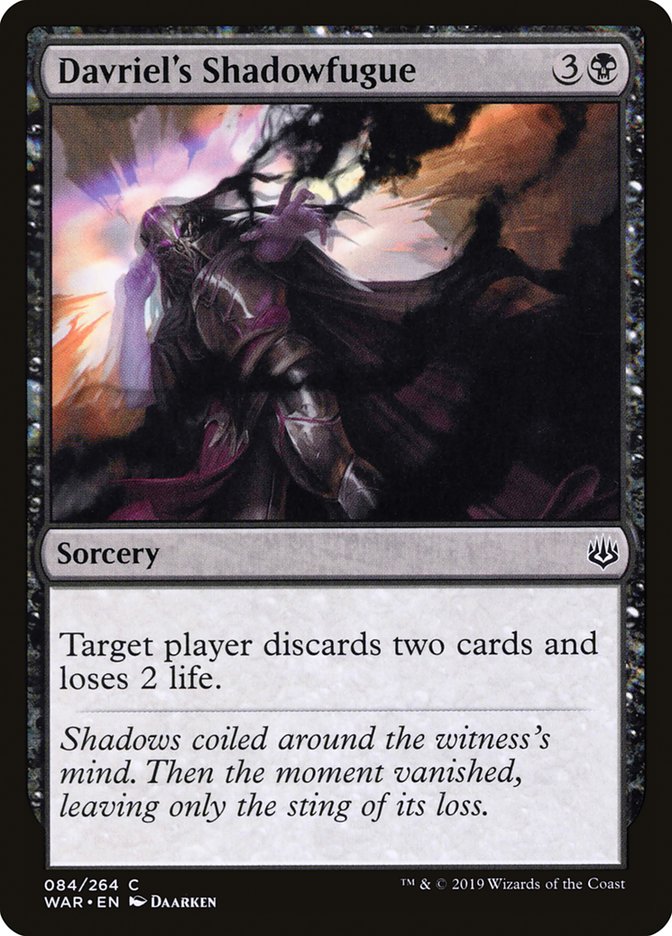 Davriel's Shadowfugue [War of the Spark] | Gamers Paradise