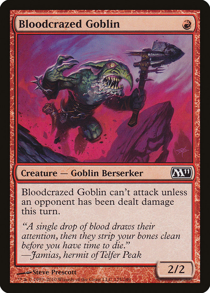 Bloodcrazed Goblin [Magic 2011] | Gamers Paradise