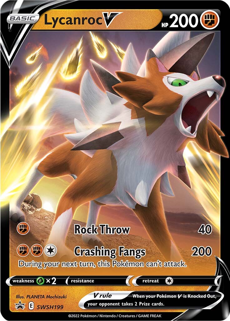 Lycanroc V (SWSH199) [Sword & Shield: Black Star Promos] | Gamers Paradise
