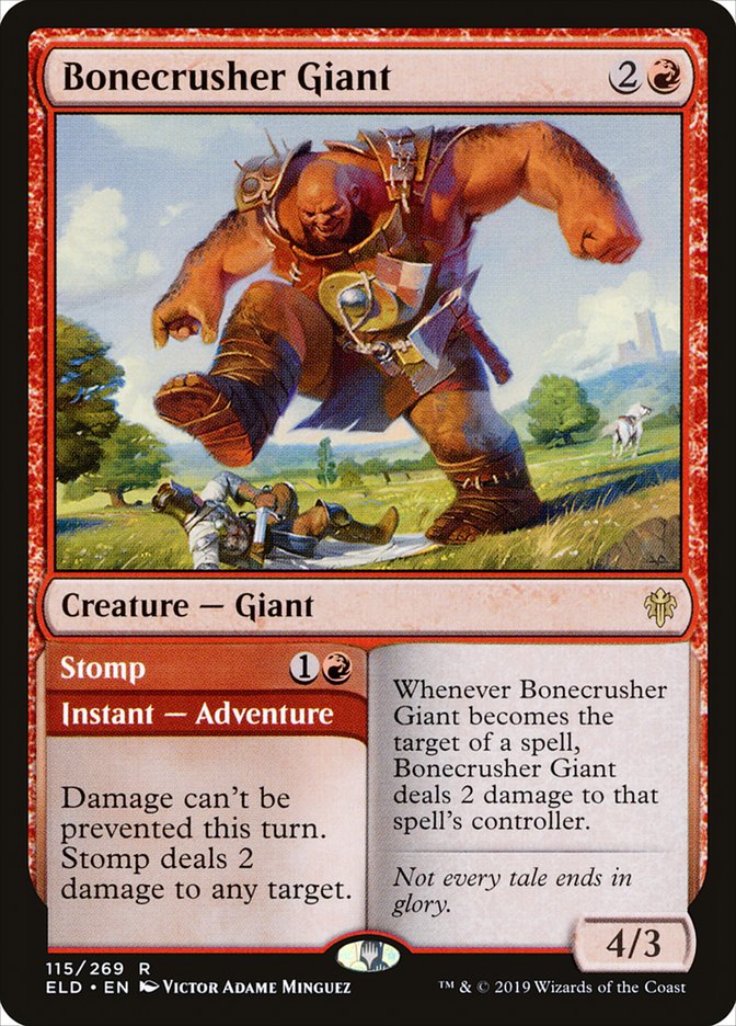 Bonecrusher Giant // Stomp [Throne of Eldraine] | Gamers Paradise
