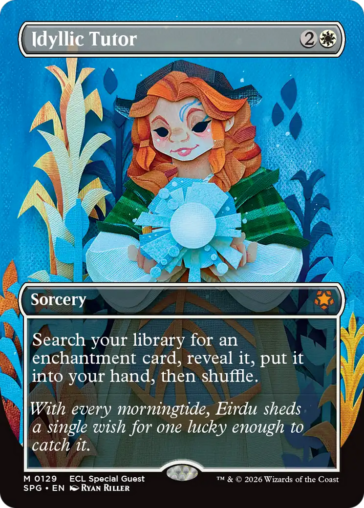 Idyllic Tutor (Borderless) [Lorwyn Eclipsed Special Guests] | Gamers Paradise
