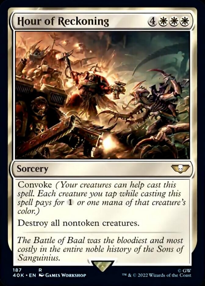 Hour of Reckoning (Surge Foil) [Warhammer 40,000] | Gamers Paradise