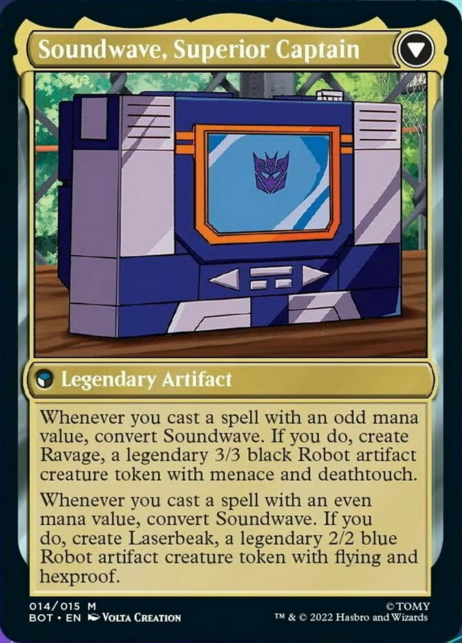 Soundwave, Sonic Spy // Soundwave, Superior Captain [Transformers] | Gamers Paradise