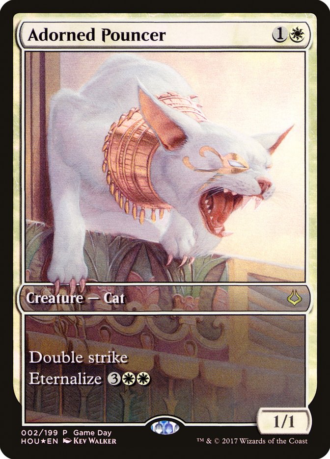Adorned Pouncer (Game Day) (Full Art) [Hour of Devastation Promos] | Gamers Paradise