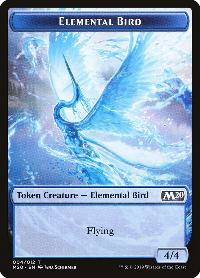 Elemental Bird Token [Core Set 2020 Tokens] | Gamers Paradise
