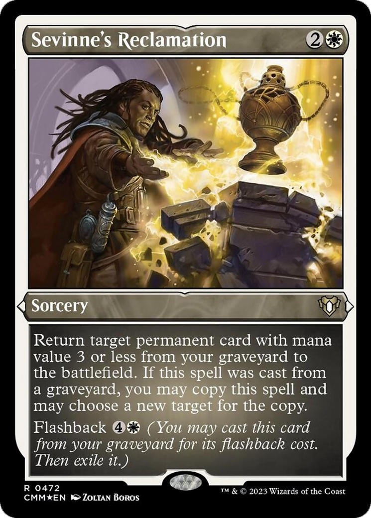 Sevinne's Reclamation (Foil Etched) [Commander Masters] | Gamers Paradise