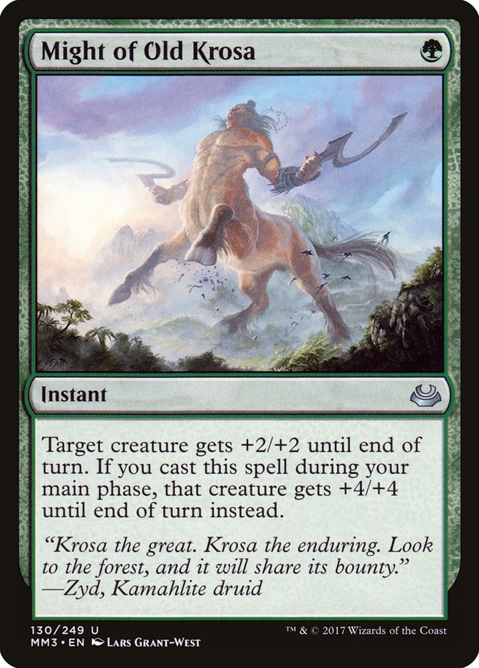 Might of Old Krosa [Modern Masters 2017] | Gamers Paradise