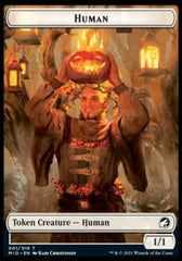 Human // Elemental Double-Sided Token [Innistrad: Midnight Hunt Tokens] | Gamers Paradise