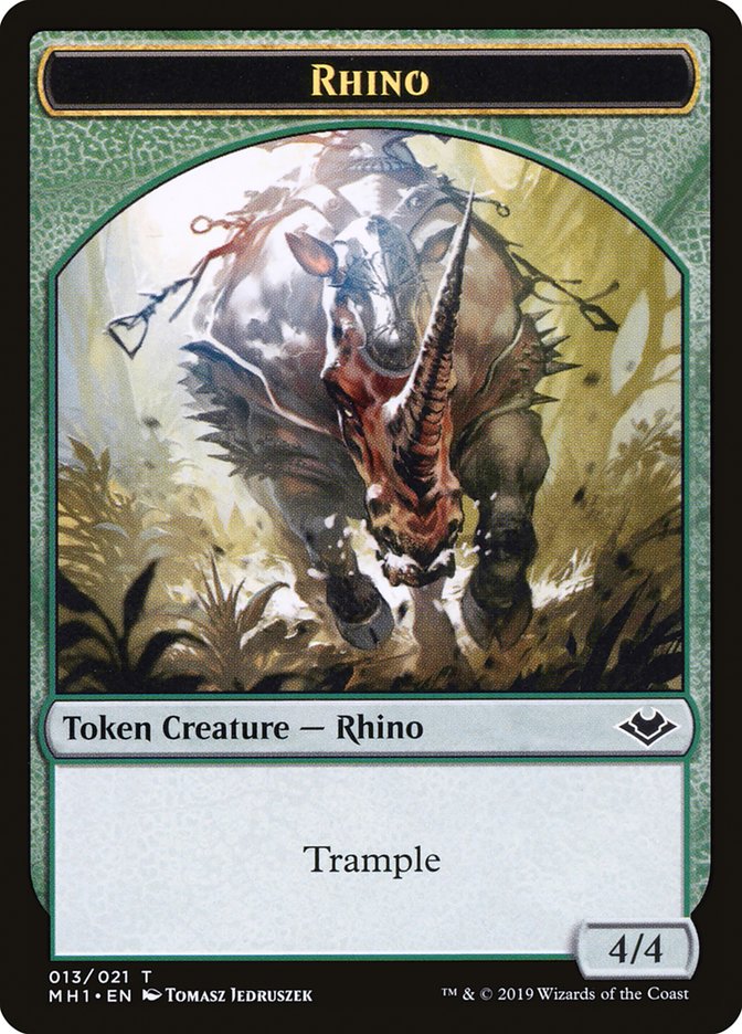 Goblin (010) // Rhino (013) Double-Sided Token [Modern Horizons Tokens] | Gamers Paradise