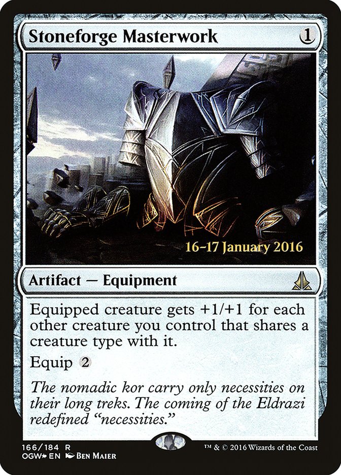 Stoneforge Masterwork [Oath of the Gatewatch Prerelease Promos] | Gamers Paradise