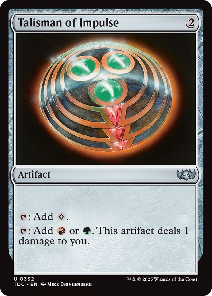 Talisman of Impulse [Tarkir: Dragonstorm Commander] | Gamers Paradise