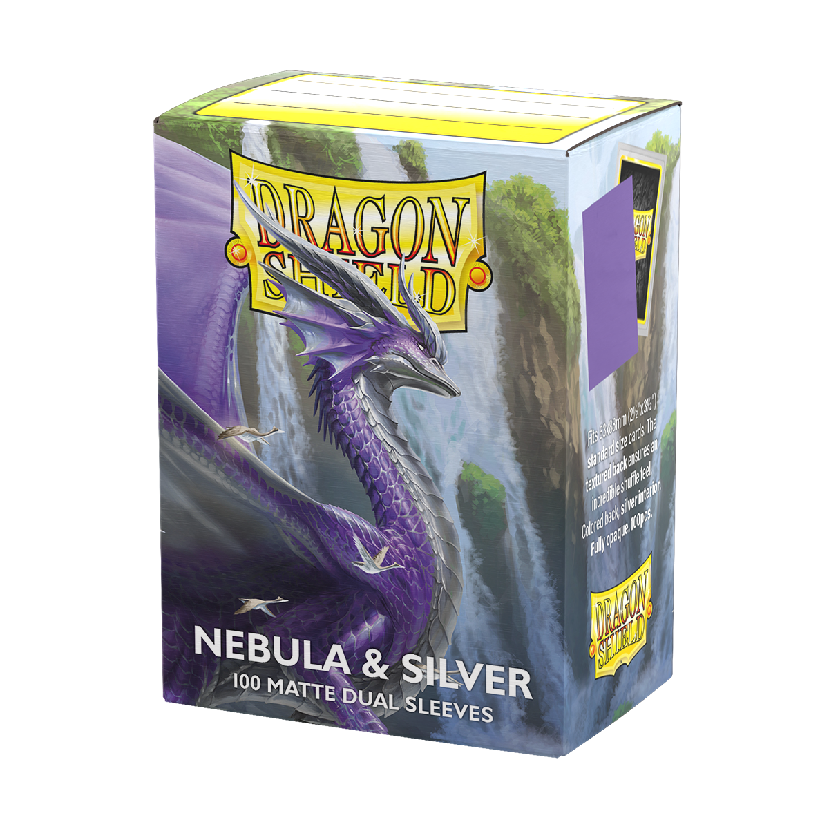 Dragon Shield: Standard 100ct Sleeves - Nebula & Silver (Dual Matte) | Gamers Paradise