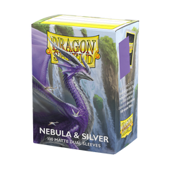 Dragon Shield: Standard 100ct Sleeves - Nebula & Silver (Dual Matte) | Gamers Paradise