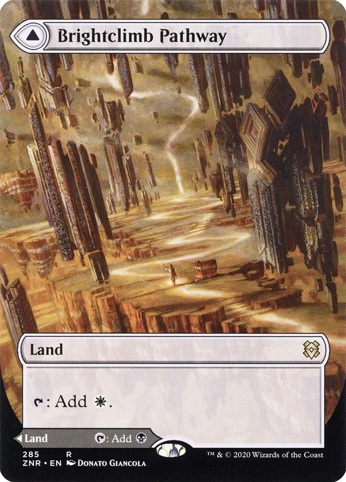 Brightclimb Pathway // Grimclimb Pathway (Borderless Alternate Art) [Zendikar Rising] | Gamers Paradise