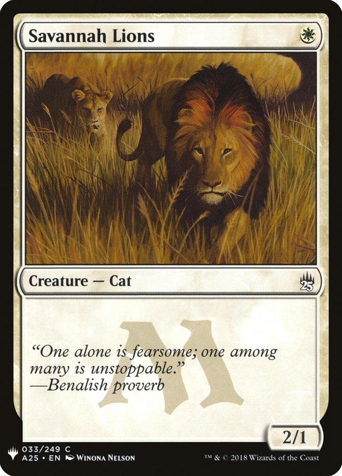 Savannah Lions [Mystery Booster] | Gamers Paradise