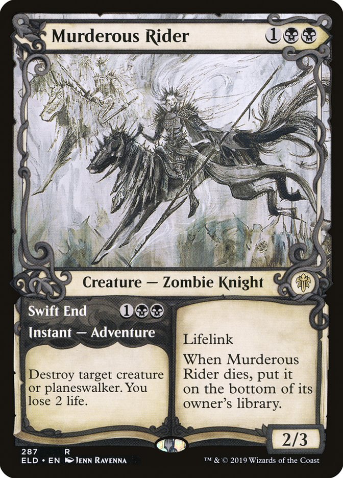 Murderous Rider // Swift End (Showcase) [Throne of Eldraine] | Gamers Paradise