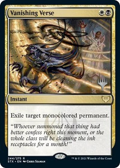 Vanishing Verse (Promo Pack) [Strixhaven: School of Mages Promos] | Gamers Paradise