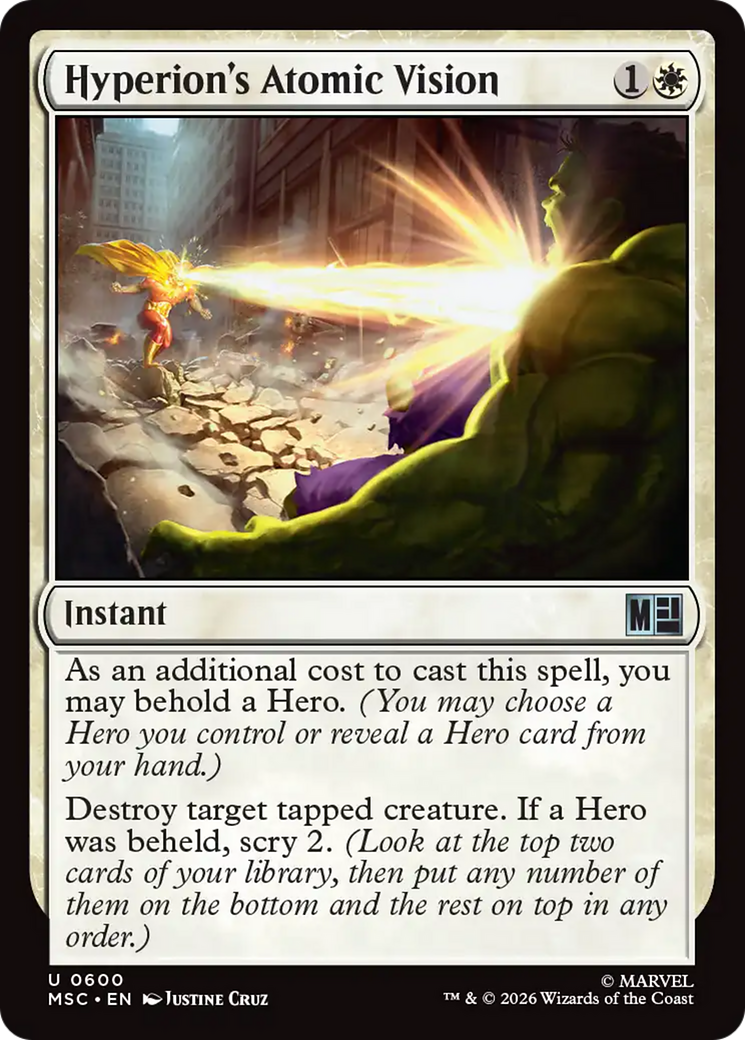 Hyperion's Atomic Vision [Marvel Super Heroes Commander] | Gamers Paradise