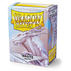 Dragon Shield: Standard 100ct Sleeves - White (Matte) | Gamers Paradise