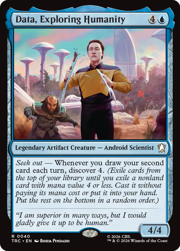 Data, Exploring Humanity (Surge Foil) [Star Trek Commander] | Gamers Paradise