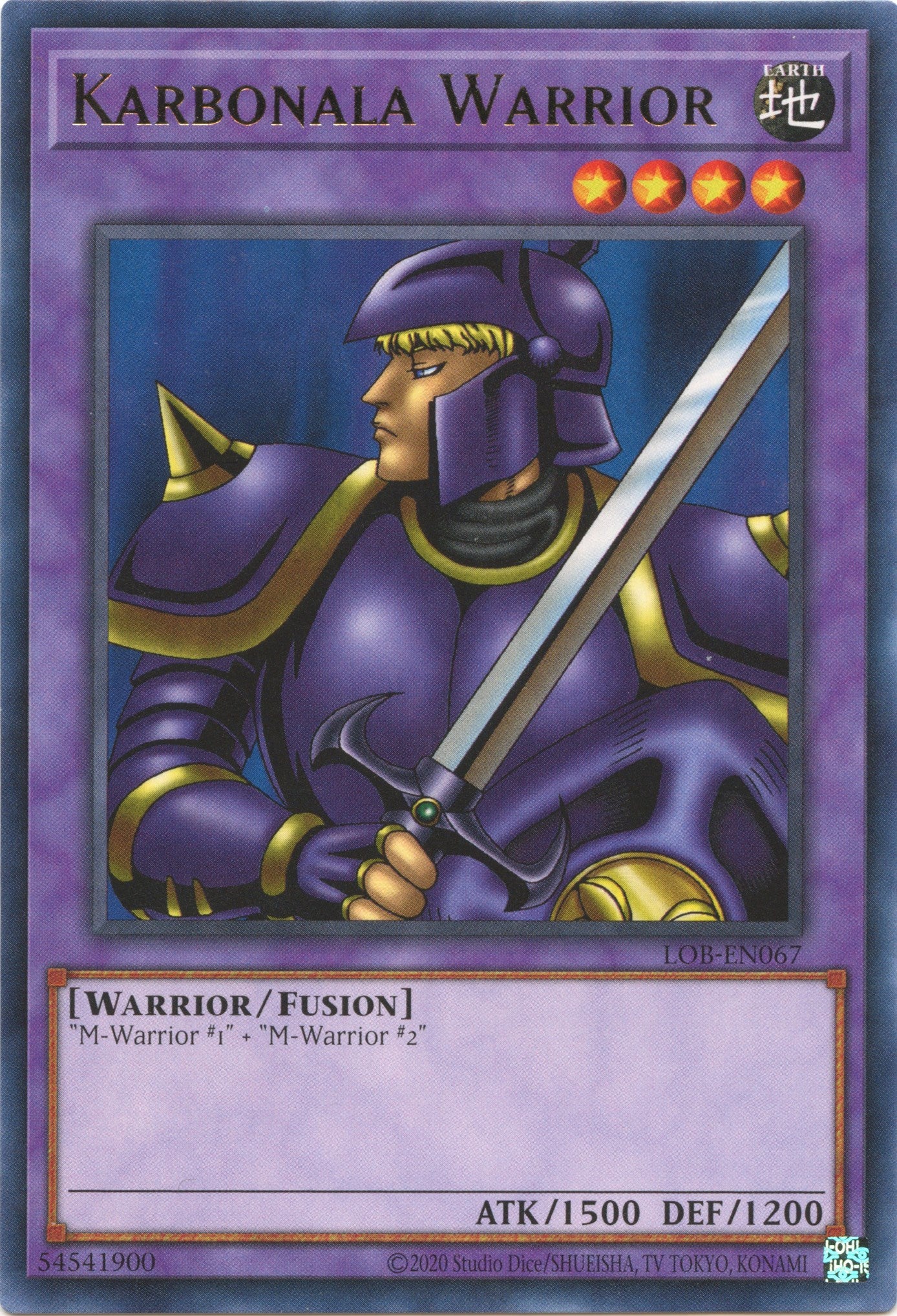 Karbonala Warrior (25th Anniversary) [LOB-EN067] Rare | Gamers Paradise