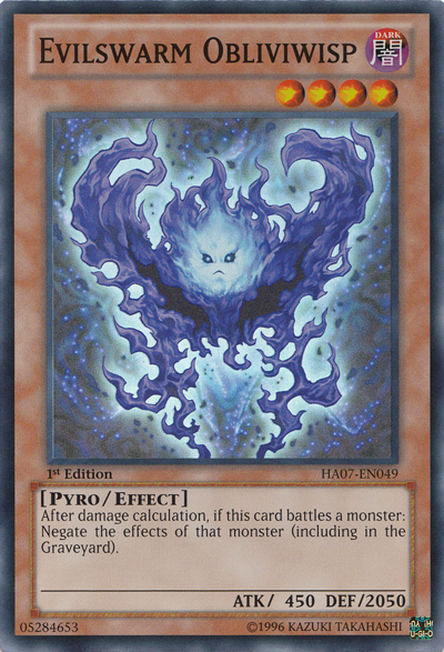 Evilswarm Obliviwisp [HA07-EN049] Super Rare | Gamers Paradise