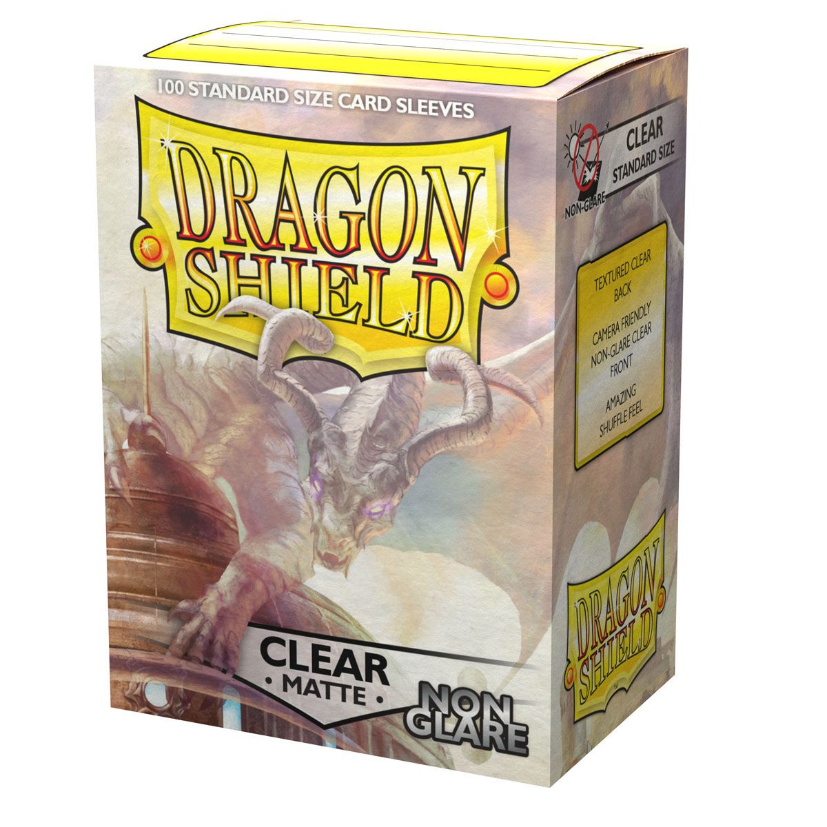 Dragon Shield: Standard 100ct Sleeves - Clear (Non-Glare Matte) | Gamers Paradise