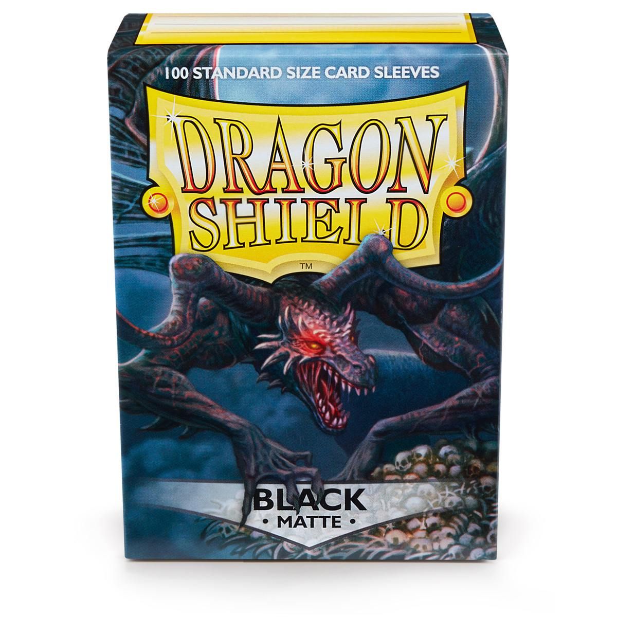 Dragon Shield: Standard 100ct Sleeves - Black (Matte) | Gamers Paradise