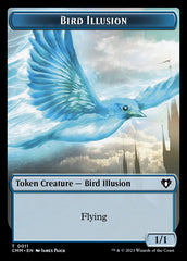 Thopter // Bird Illusion Double-Sided Token [Commander Masters Tokens] | Gamers Paradise