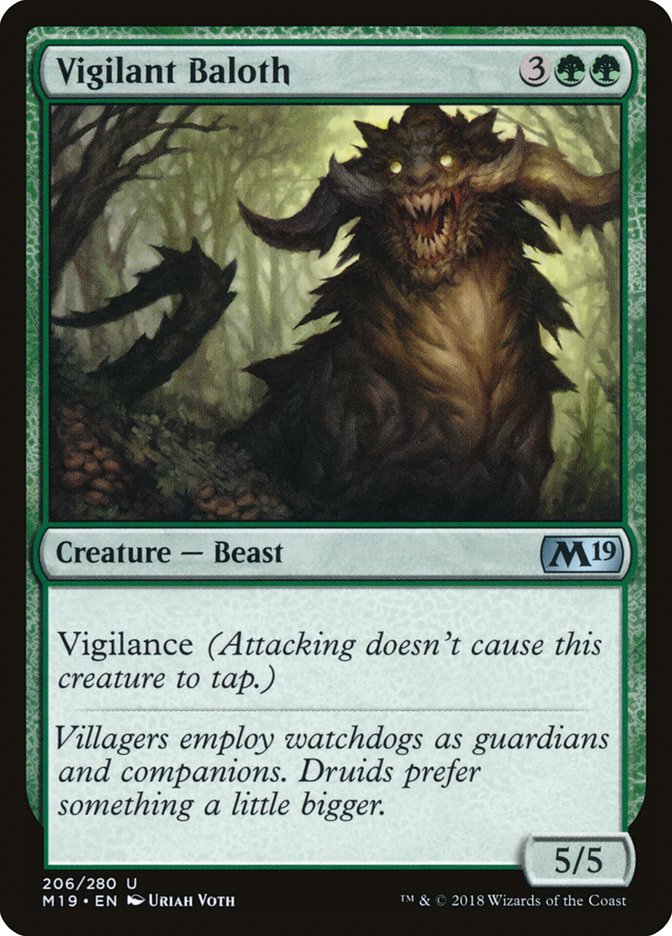 Vigilant Baloth [Core Set 2019] | Gamers Paradise