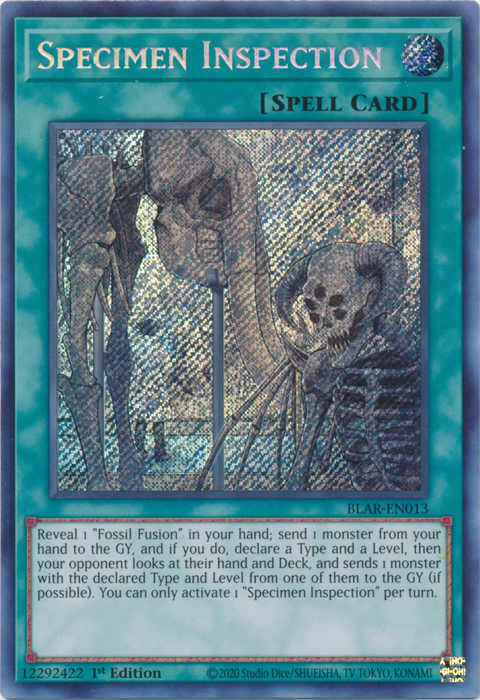 Specimen Inspection [BLAR-EN013] Secret Rare | Gamers Paradise