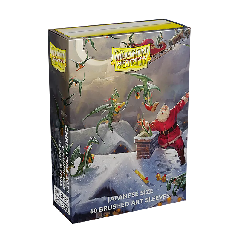 Dragon Shield: Japanese Size 60ct Brushed Art Sleeves - Christmas (2023) | Gamers Paradise