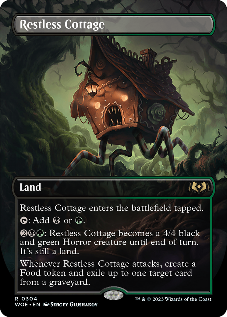 Restless Cottage (Borderless Alternate Art) [Wilds of Eldraine] | Gamers Paradise