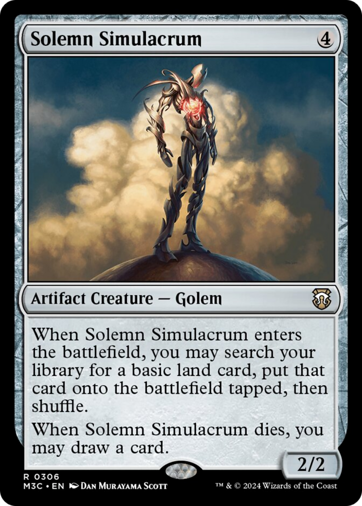 Solemn Simulacrum (Ripple Foil) [Modern Horizons 3 Commander] | Gamers Paradise