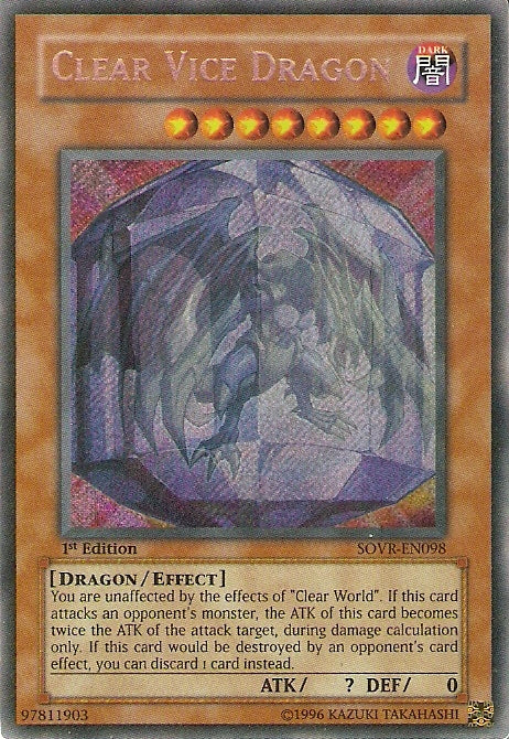 Clear Vice Dragon [SOVR-EN098] Secret Rare | Gamers Paradise