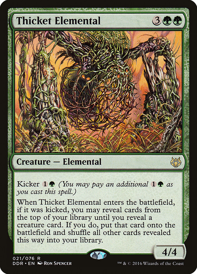 Thicket Elemental [Duel Decks: Nissa vs. Ob Nixilis] | Gamers Paradise
