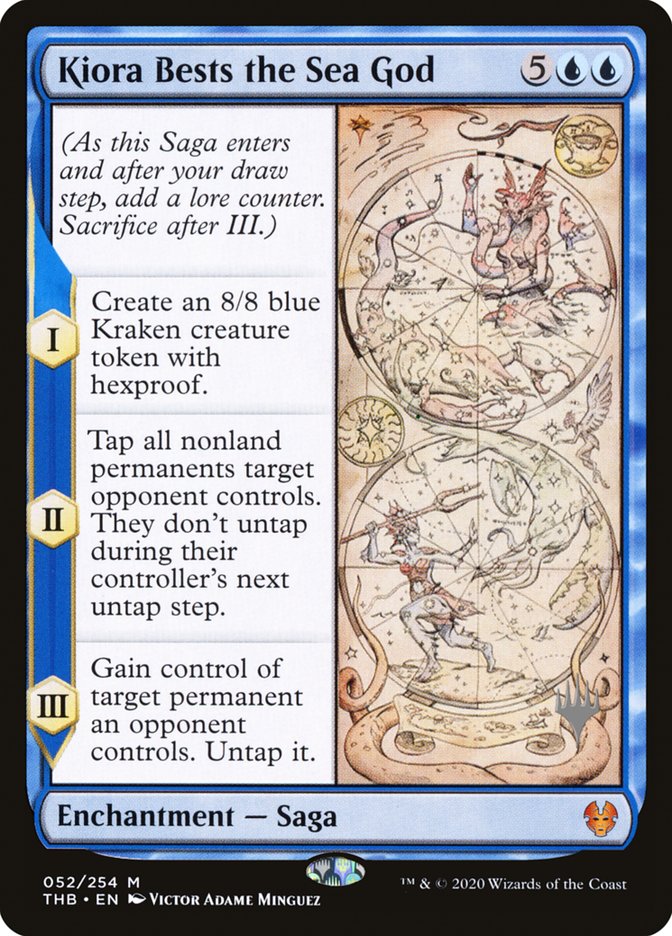 Kiora Bests the Sea God (Promo Pack) [Theros Beyond Death Promos] | Gamers Paradise