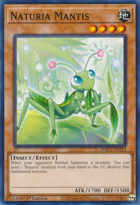 Naturia Mantis [HAC1-EN113] Common | Gamers Paradise