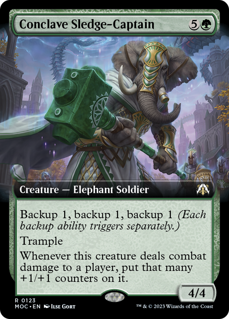 Conclave Sledge-Captain (Extended Art) [March of the Machine Commander] | Gamers Paradise