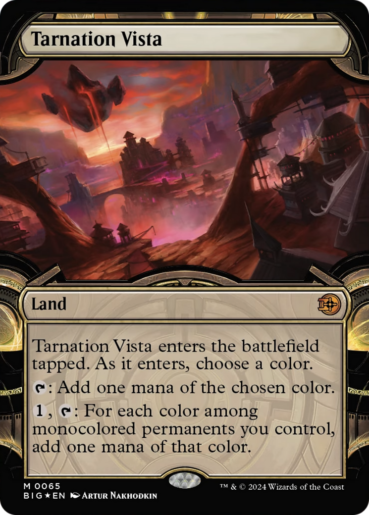 Tarnation Vista (Showcase) (Raised Foil) [Outlaws of Thunder Junction: The Big Score] | Gamers Paradise