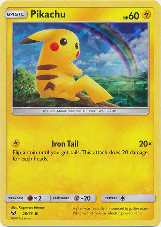 Pikachu (28/73) (Cracked Ice Holo) [Miscellaneous Cards] | Gamers Paradise